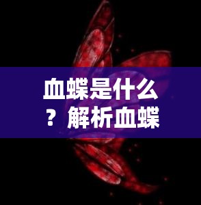 血蝶是什么？解析血蝶的含义及其在文化和艺术中的象征意义