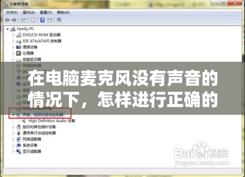 在电脑麦克风没有声音的情况下，怎样进行正确的设置操作步骤