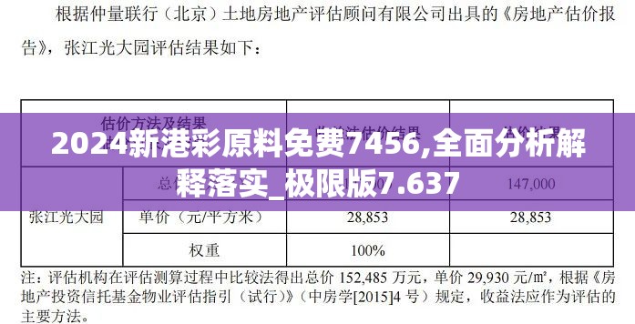 2024新港彩原料免费7456,全面分析解释落实_极限版7.637