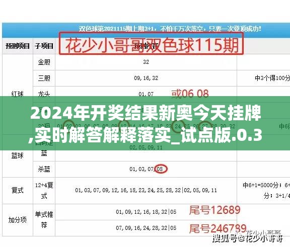 2024年开奖结果新奥今天挂牌,实时解答解释落实_试点版.0.360