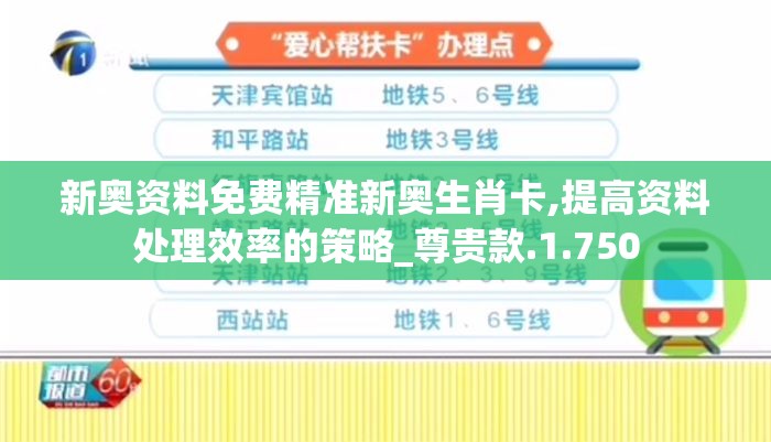 新奥资料免费精准新奥生肖卡,提高资料处理效率的策略_尊贵款.1.750