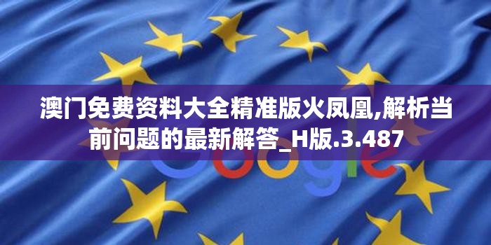 澳门免费资料大全精准版火凤凰,解析当前问题的最新解答_H版.3.487