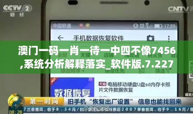 澳门一码一肖一待一中四不像7456,系统分析解释落实_软件版.7.227