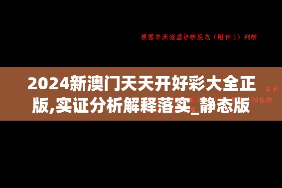 2024新澳门天天开好彩大全正版,实证分析解释落实_静态版.6.308