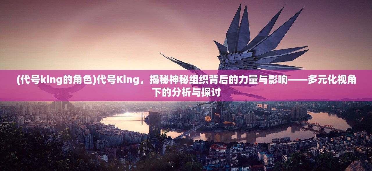 (代号king的角色)代号King，揭秘神秘组织背后的力量与影响——多元化视角下的分析与探讨