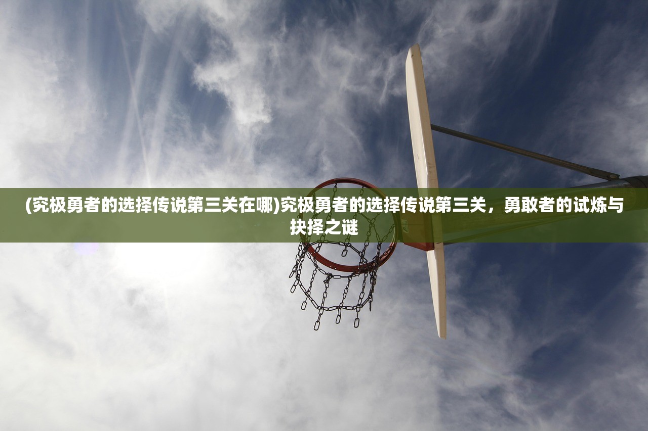 (究极勇者的选择传说第三关在哪)究极勇者的选择传说第三关，勇敢者的试炼与抉择之谜